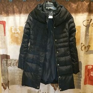 Black puffy coat